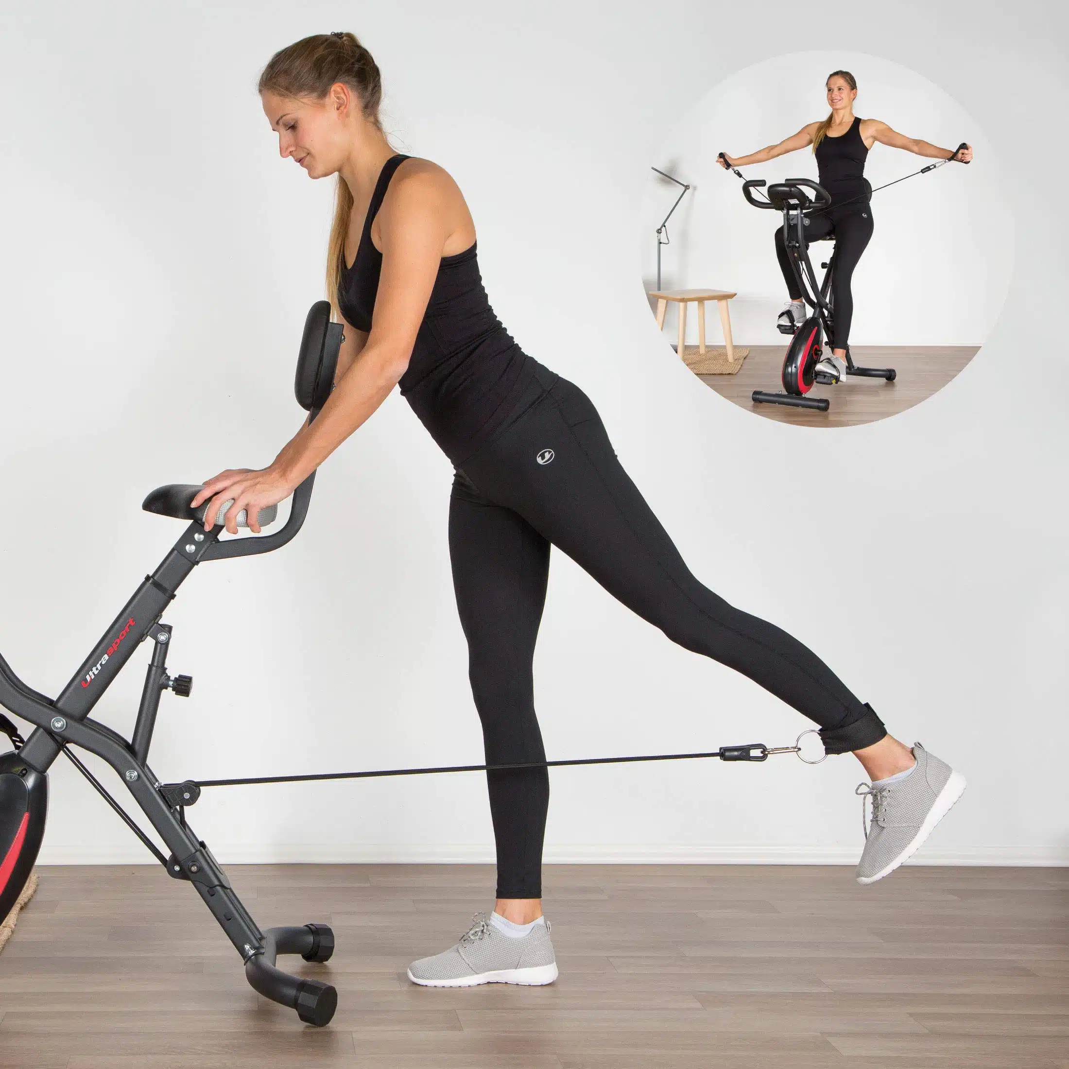 Des exercices avec le vélo d'appartement Ultrasport F-Bike 400 BS